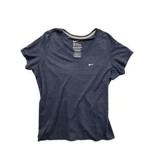 Size XXL Nike Womens Slim Fit V-Neck Navy Blue Tshirt